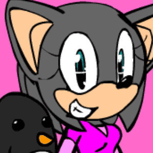 Female sonic the hedgehog character smiling