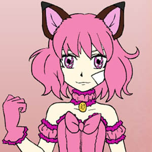Adorable girl character from Tokyo Mew Mew