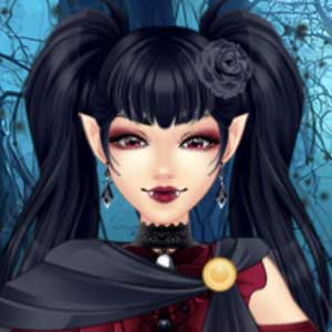 Princesa vampira Anime com tranças