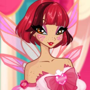 Winx Club Fairy with short red hair