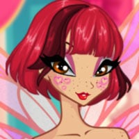 Winx Club Hada con el pelo rojo corto