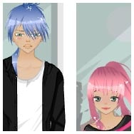 Your own couple in anime style, customize your own male and female original characters