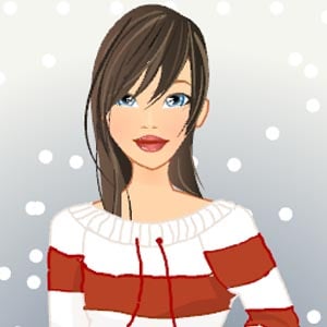 Create your own female doll with all kinds of Christmas fashion and accessories!