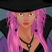 Create and customize your own witch OC with dark medieval clothes!