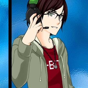 Geek boy avatar creator with cool feeky and comics items to customize a cool boy
