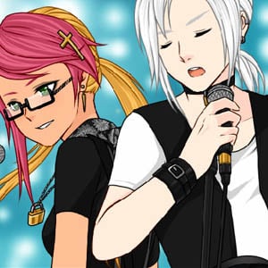 Fun manga creator where you customize your own rockstar couple