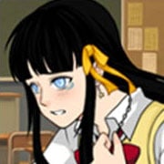 Adorable anime-style, kawaii, scene creator of a boy and a girl in a school