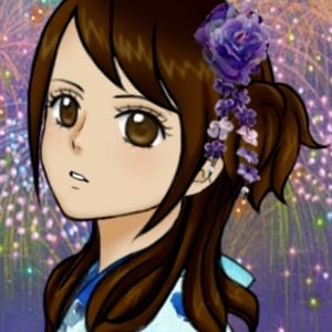 &#39;Crea tu propio avatar manga girl durante el festival de verano japonés Matsuri