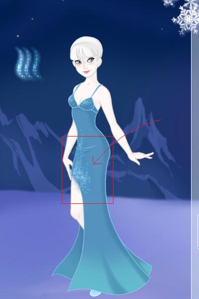 Glittery Dress tutorial 3 ~ Step 3: start layering on the base (midd