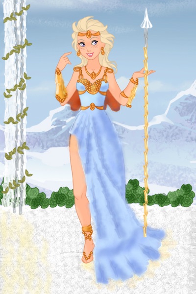 Elizabeth Skipp- Week 1: Goddess! ~ Here's my model as Athena for the first 
