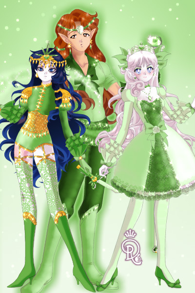 Green Trio ~ I really like how these three look this 