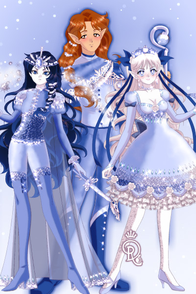 Blue Trio ~ They're all fab. And they all look varyi