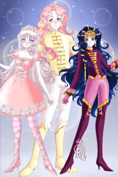 Moon Elf Trio ~ Faeron and Seretice are adorable pastel 