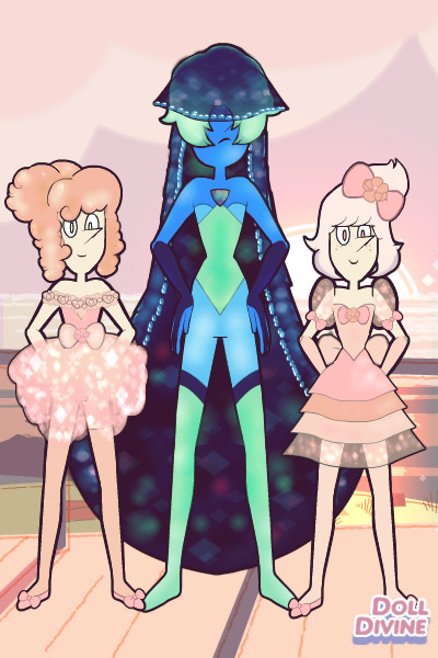 Two Baroque Pearls and an Abalone ~ The trio of gems who make up my OC Nacre