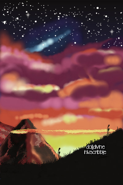 Sunset Mountains ~ Quick doll, something fast and fun. #hid