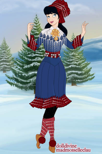 Sami girl ~ Tried to recreate a Sami folk dress in t
