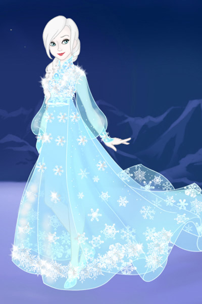 Elsa ice bunad ~ A more bunad-like version of Elsas ice d