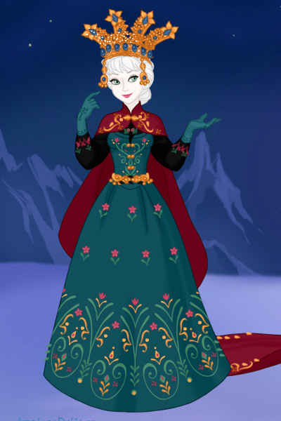 Elsa coronation bunad ~ A more bunad-like version of Elsas coron