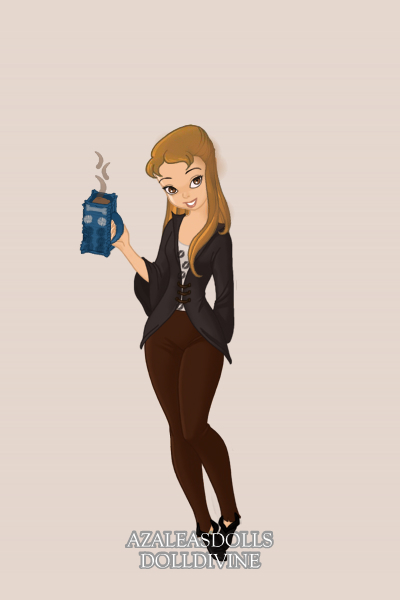 Laura With Her TARDIS Mug ~ Because I just had to :) I love that mug