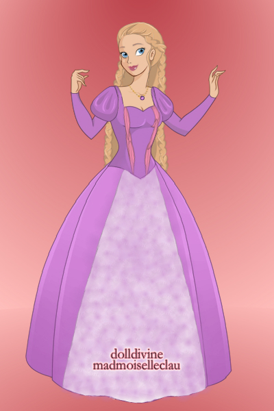 Rapunzel D5 WIP2 ~ The slightly-lighter purple on her dress