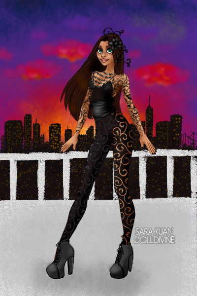 DDNTM Urban Chic 3rd round: Lydia Solomo ~ My assigned colour was black and my patt