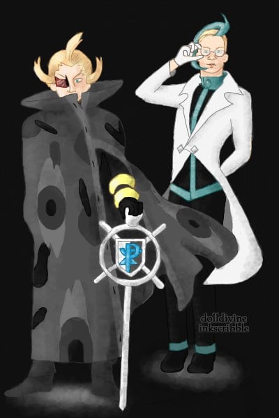Ghetsis & Colress (requested by Idellech ~ I don't know Pokemon for beans, so hopef