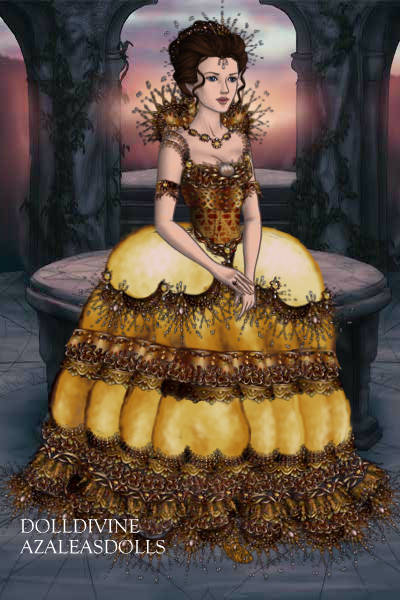 ~*A Gown as Bright as the Sun*~ ~ For Margalitti's Donkeyskin fairy tale c