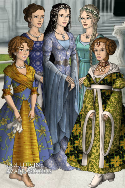 New Character ~ Queen Arwen with her ladies in waiting