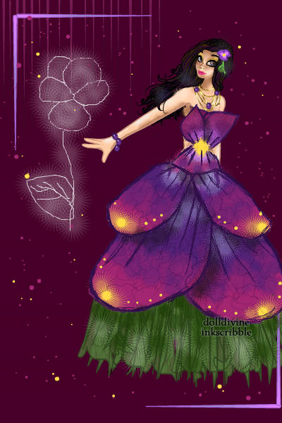 Violet Couture ~ The next design for my 'Month Flowers' s