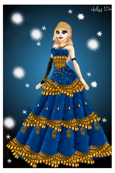 Lapis Lazuli Couture ~ I really had to try the new drag&drop ou