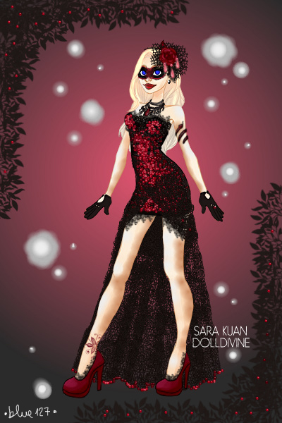 Adoptable: Valentine Goth Masquerade (Ad ~ Once you adopted a doll, please view my 