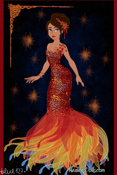 The fire dress ~ #HungerGames #FireDress #Fire #Katniss #