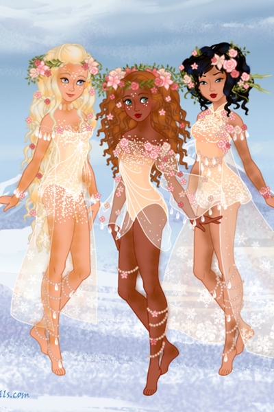 Flowers in their hair 2/4 ~ More #lostnymphs! <3
<br>
<br>
<i>Fro