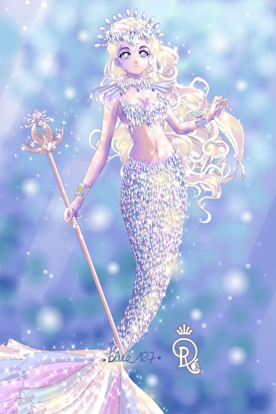 Arctic Mermaid ~ My first intricate doll in months! Yay!