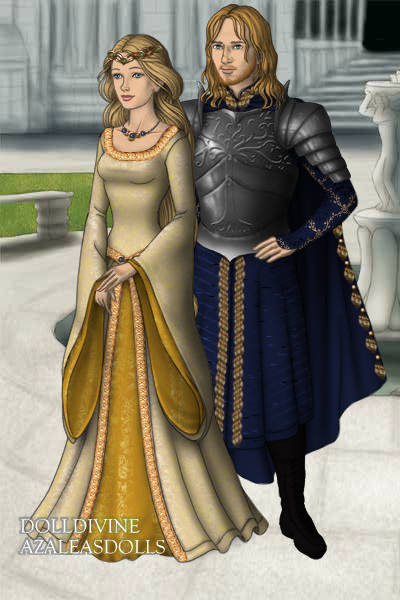 Éowyn and Faramir - Coronation Garb ~ My favorite woman gets the best man. <3