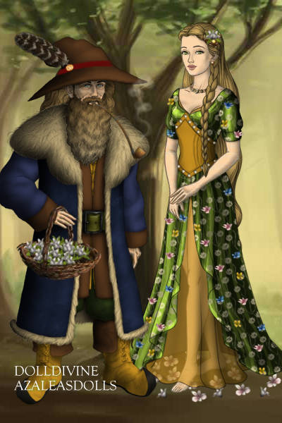 Tom Bombadil and Goldberry ~ Old Tom Bombadil water-lilies bringing.