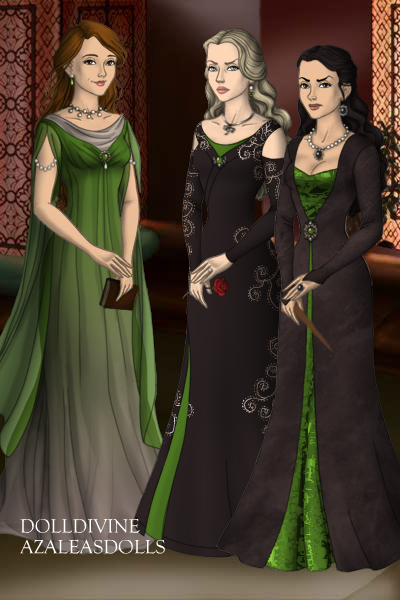 Andromeda, Narcissa, and Bellatrix Black ~ The Sisters Black, shortly after having 
