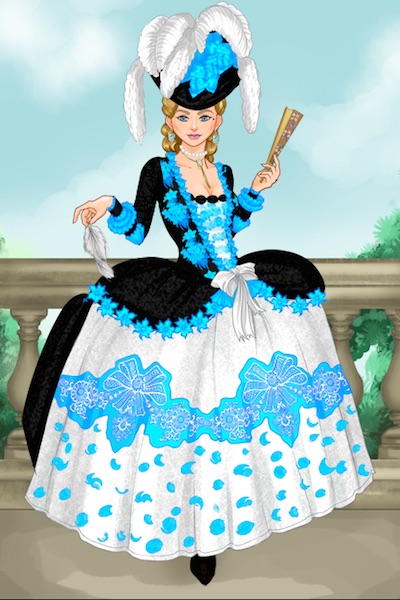 Rococo Derby Day Dress ~ A rococo-ized version of my Kentucky Der