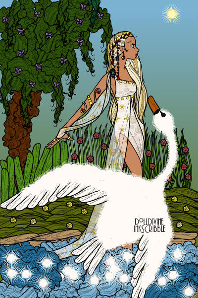 Leda and the swan ~ #greek #mythology #greekmythology