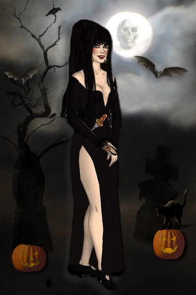 Elvira, Mißtress of the Dark ~ I wanted to make her with LotR - but wha