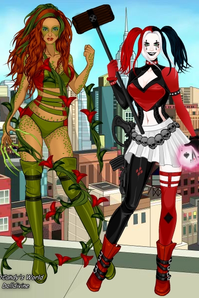 Girlfriends in Crime ~ Poison Ivy and Harley Quinn in my compos