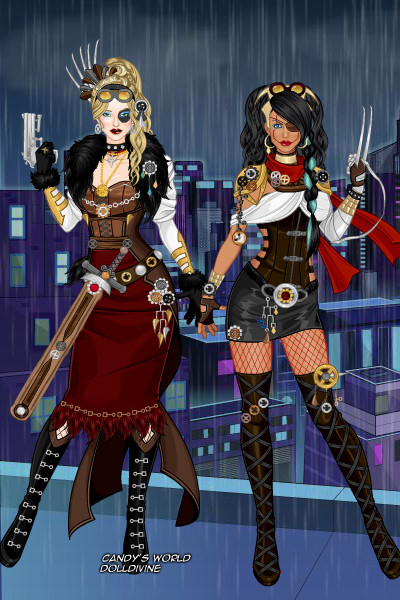 Steampunk Superheroes ~ Wanted to steampunk a little bit ... #st