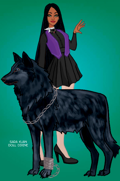 Violet and Stella with Fly Squad ~ @DeathsKiss's oc Violet and her wolf-sel
