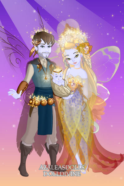 Royal Faerie Family ~ New generation Faerie King and Queen wit