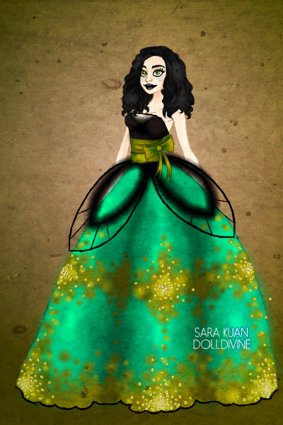 Julia Arndt-Butterflies! ~ Finally managed to get my doll done. The