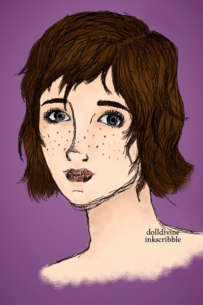 ND Portrait Practice ~ Just a random drawing of a random girl, 