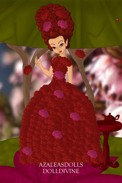the rose queen ~ a selfish evil queen who loves roses (as