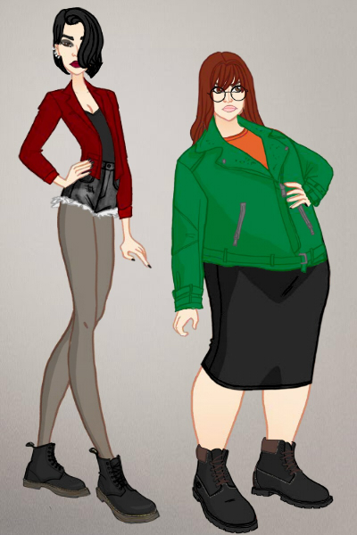 Daria and Jane Lane ~ From the TV show Daria.
I changed the c