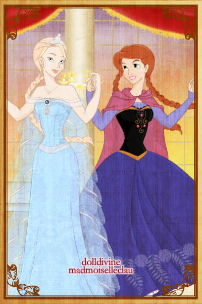 Elsa and Anna ~ So, the obligatory doll of the sisters f