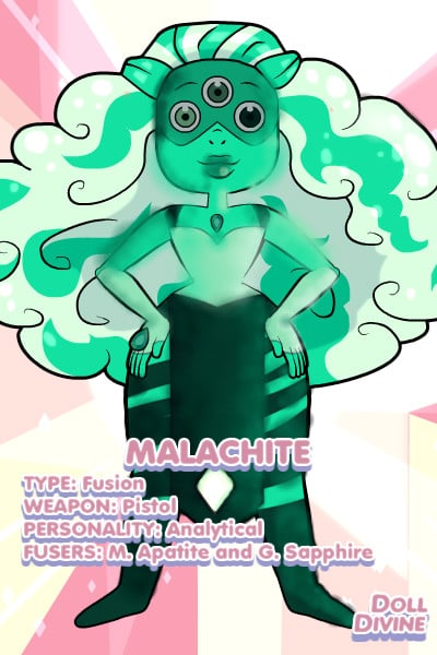 Malachite ~ Madagascan Apatite's fusion with Green S